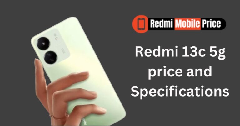 Redmi 13c 5g price [Specifications]